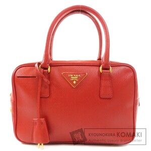 Prada Logo Saffiano Leather Handbag